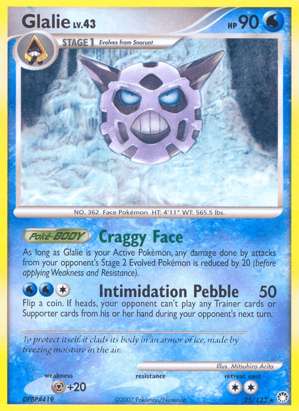 Glalie (25/123) [Diamond & Pearl: Mysterious Treasures] Pokemon Single Pokémon  | Multizone: Comics And Games