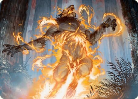 Burn the Accursed Art Card [Innistrad: Midnight Hunt Art Series] MTG Single Magic: The Gathering  | Multizone: Comics And Games