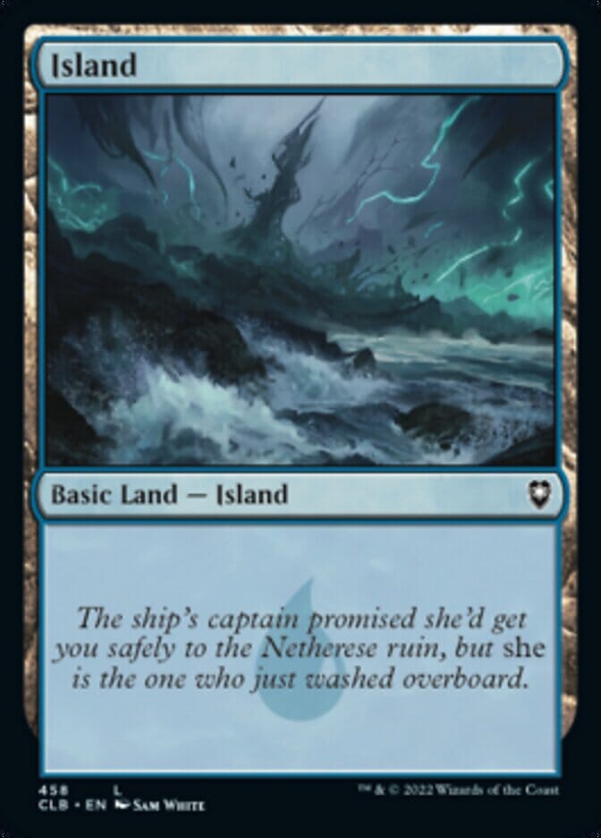 Island (458) [Commander Legends: Battle for Baldur's Gate] MTG Single Magic: The Gathering  | Multizone: Comics And Games