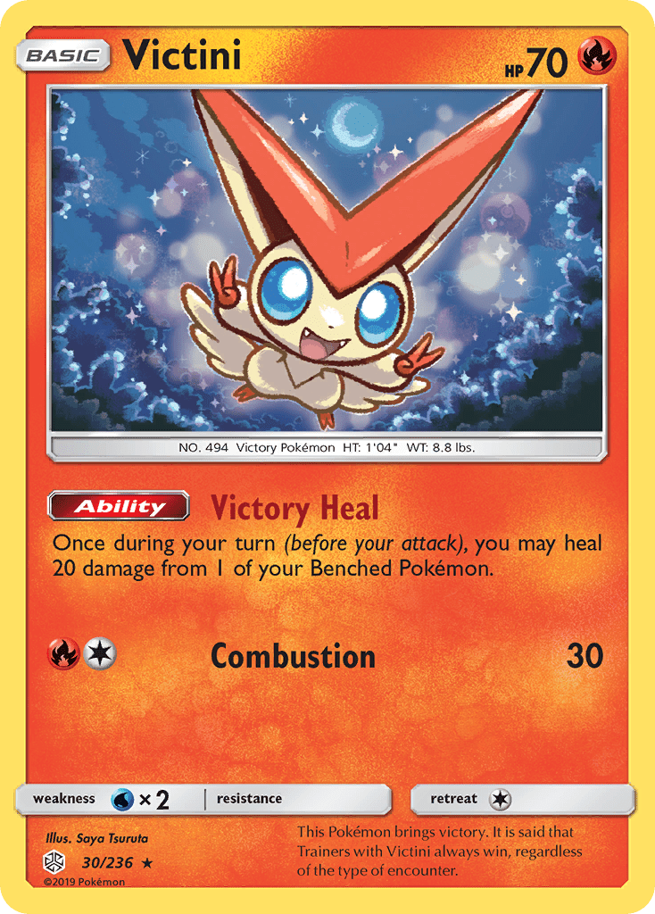 Victini (30/236) [Sun & Moon: Cosmic Eclipse] Pokemon Single Pokémon  | Multizone: Comics And Games