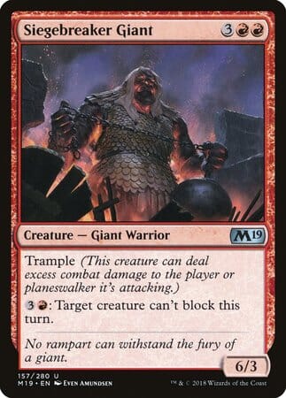 Siegebreaker Giant [Core Set 2019] MTG Single Magic: The Gathering  | Multizone: Comics And Games