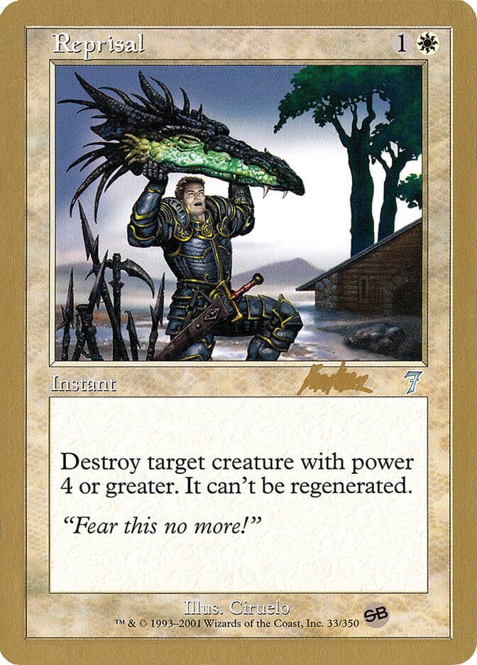 Reprisal (Brian Kibler) (SB) [World Championship Decks 2002] MTG Single Magic: The Gathering  | Multizone: Comics And Games
