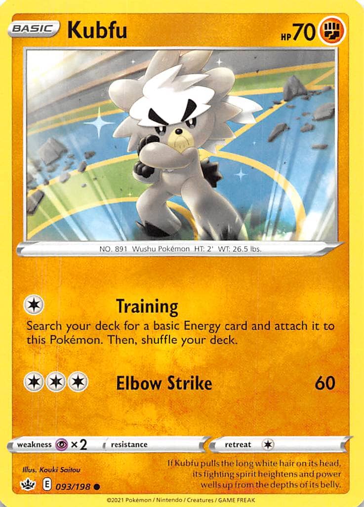 Kubfu (093/198) [Sword & Shield: Chilling Reign] Pokemon Single Pokémon  | Multizone: Comics And Games