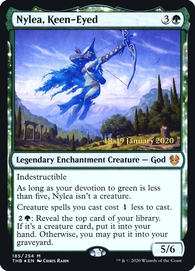Nylea, Keen-Eyed [Theros Beyond Death Prerelease Promos] MTG Single Magic: The Gathering  | Multizone: Comics And Games