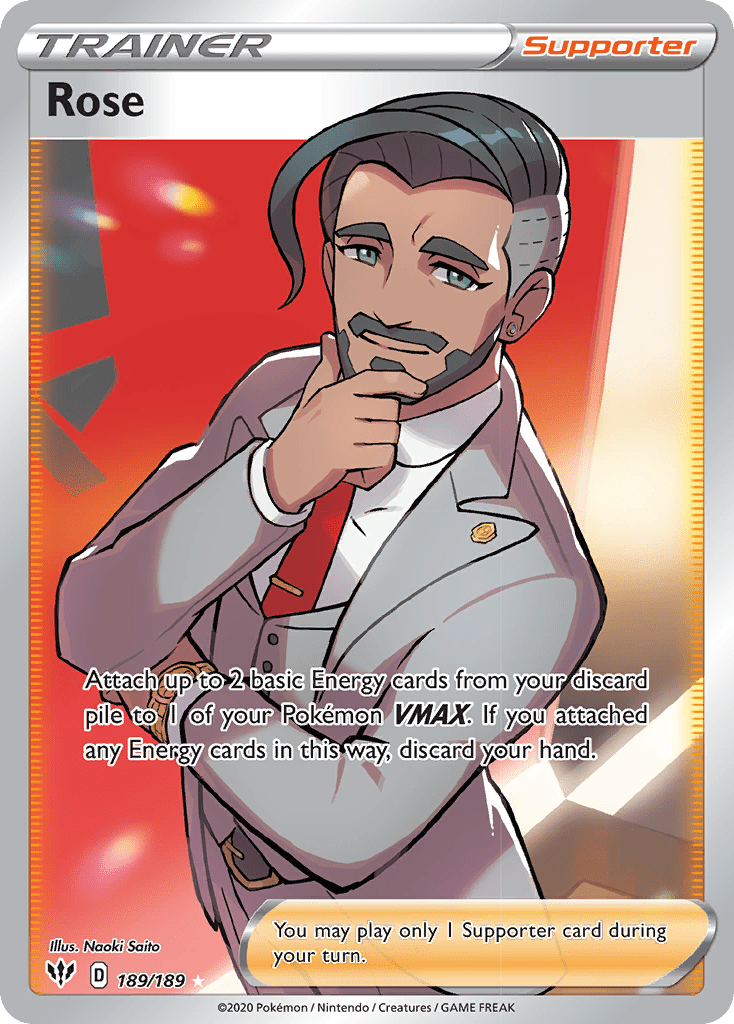 Rose (189/189) [Sword & Shield: Darkness Ablaze] Pokemon Single Pokémon  | Multizone: Comics And Games