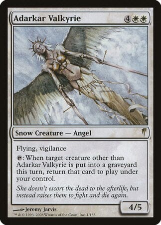 Adarkar Valkyrie [Coldsnap] MTG Single Magic: The Gathering  | Multizone: Comics And Games