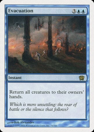 Evacuation [Eighth Edition] MTG Single Magic: The Gathering  | Multizone: Comics And Games