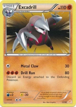 Excadrill (17/30) [Black & White: Trainer Kit - Excadrill] Pokemon Single Pokémon  | Multizone: Comics And Games