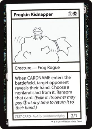 Frogkin Kidnapper (2021 Edition) [Mystery Booster Playtest Cards] MTG Single Magic: The Gathering  | Multizone: Comics And Games