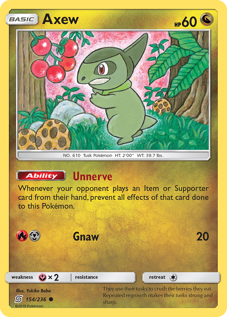 Axew (154/236) [Sun & Moon: Unified Minds] Pokemon Single Pokémon  | Multizone: Comics And Games