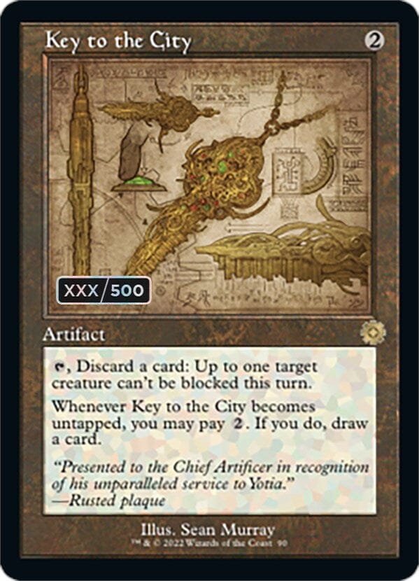 Key to the City (Retro Schematic) (Serial Numbered) [The Brothers' War Retro Artifacts] MTG Single Magic: The Gathering  | Multizone: Comics And Games