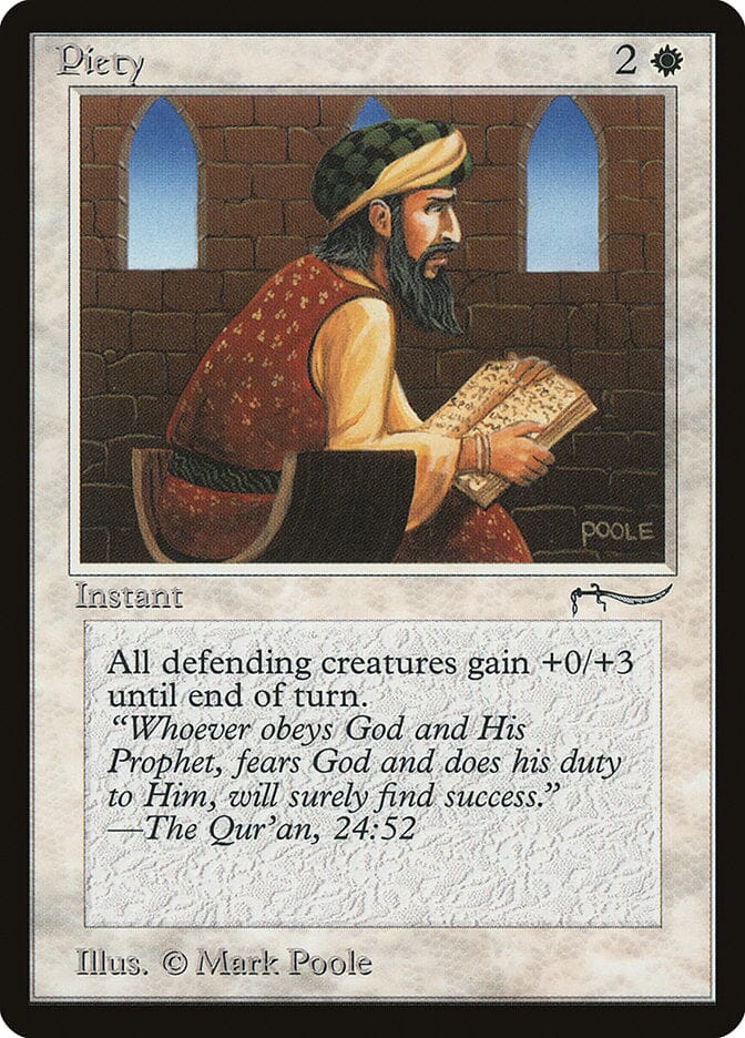 Piety (Light Mana Cost) [Arabian Nights] MTG Single Magic: The Gathering  | Multizone: Comics And Games