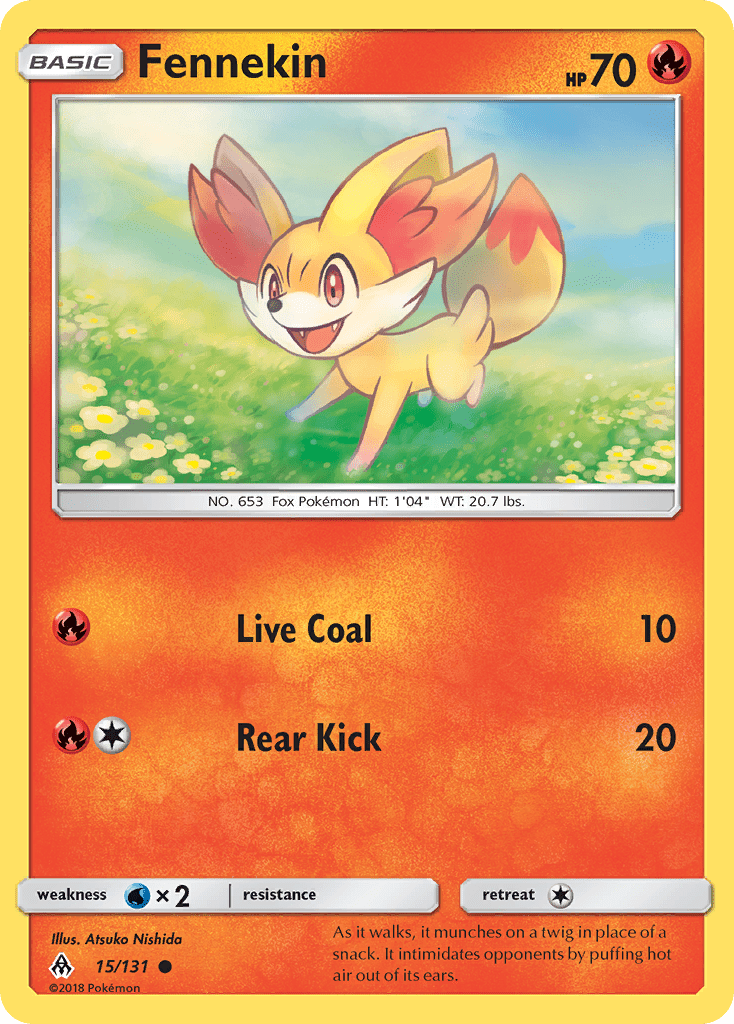 Fennekin (15/131) [Sun & Moon: Forbidden Light] Pokemon Single Pokémon  | Multizone: Comics And Games