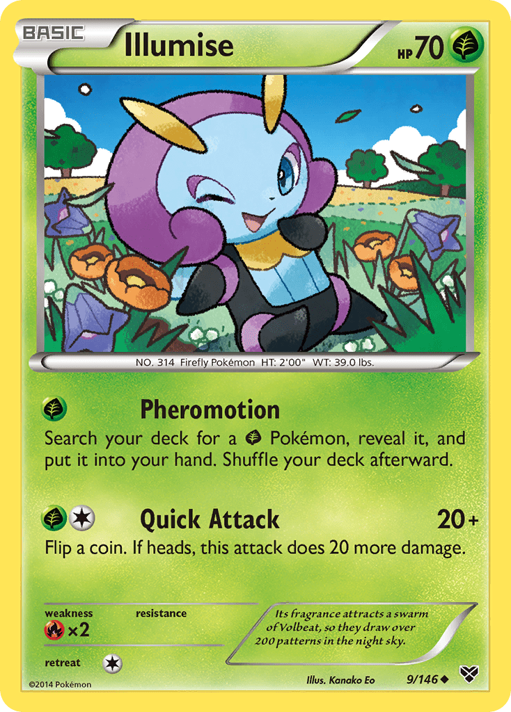 Illumise (9/146) [XY: Base Set] Pokemon Single Pokémon  | Multizone: Comics And Games