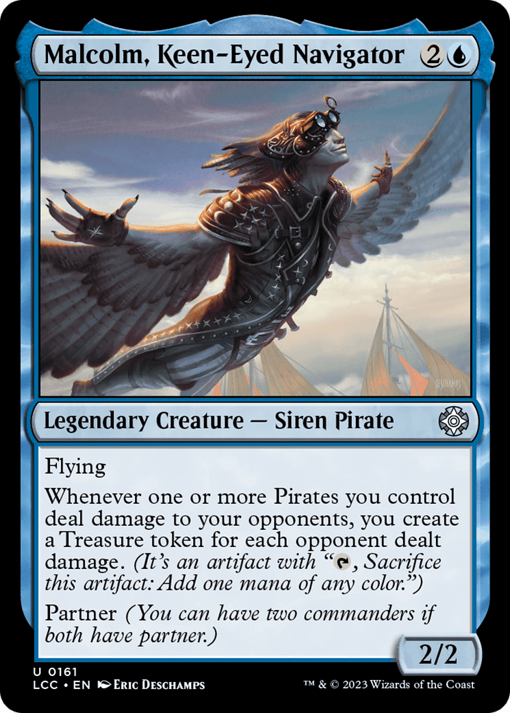 Malcolm, Keen-Eyed Navigator [The Lost Caverns of Ixalan Commander] MTG Single Magic: The Gathering  | Multizone: Comics And Games