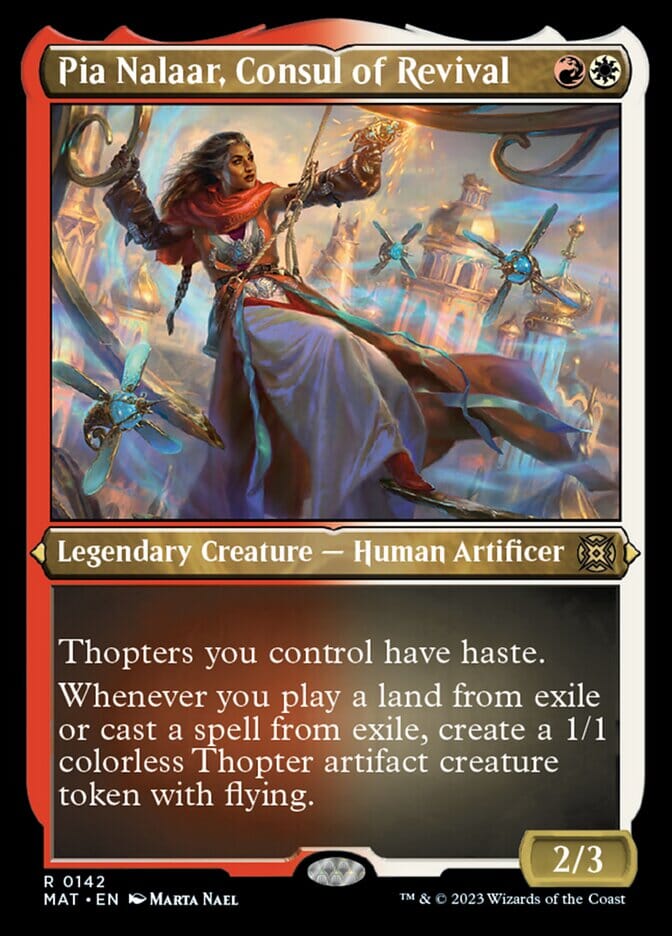 Pia Nalaar, Consul of Revival (Foil Etched) [March of the Machine: The Aftermath] MTG Single Magic: The Gathering  | Multizone: Comics And Games