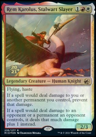 Rem Karolus, Stalwart Slayer [Innistrad: Midnight Hunt Prerelease Promos] MTG Single Magic: The Gathering  | Multizone: Comics And Games