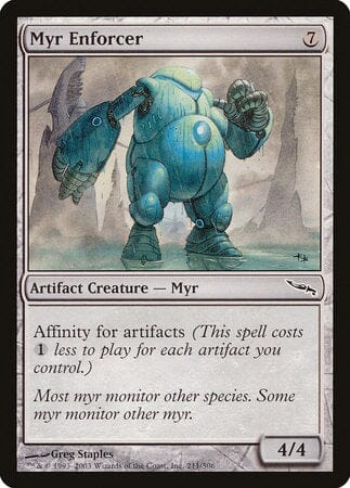 Myr Enforcer [Mirrodin] MTG Single Magic: The Gathering  | Multizone: Comics And Games