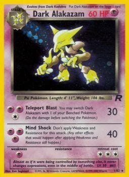 Dark Alakazam (1/82) [Team Rocket Unlimited] Pokemon Single Pokémon  | Multizone: Comics And Games