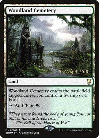 Woodland Cemetery [Dominaria Promos] MTG Single Magic: The Gathering  | Multizone: Comics And Games