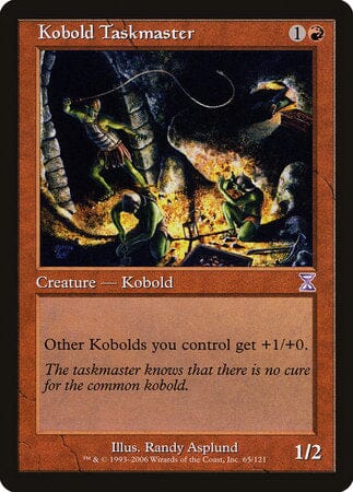 Kobold Taskmaster [Time Spiral Timeshifted] MTG Single Magic: The Gathering  | Multizone: Comics And Games