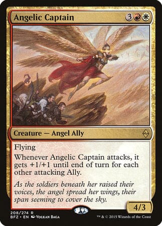 Angelic Captain [Battle for Zendikar] MTG Single Magic: The Gathering  | Multizone: Comics And Games