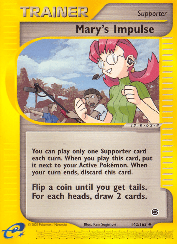 Mary's Impulse (142/165) [Expedition: Base Set] Pokemon Single Pokémon  | Multizone: Comics And Games