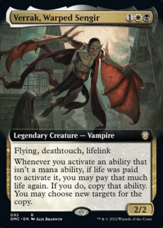 Verrak, Warped Sengir (Extended Art) [Dominaria United Commander] MTG Single Magic: The Gathering  | Multizone: Comics And Games
