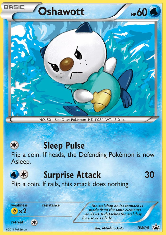 Oshawott (BW08) [Black & White: Black Star Promos] Pokemon Single Pokémon  | Multizone: Comics And Games
