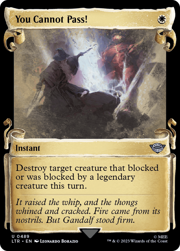 You Cannot Pass! [The Lord of the Rings: Tales of Middle-Earth Showcase Scrolls] MTG Single Magic: The Gathering  | Multizone: Comics And Games