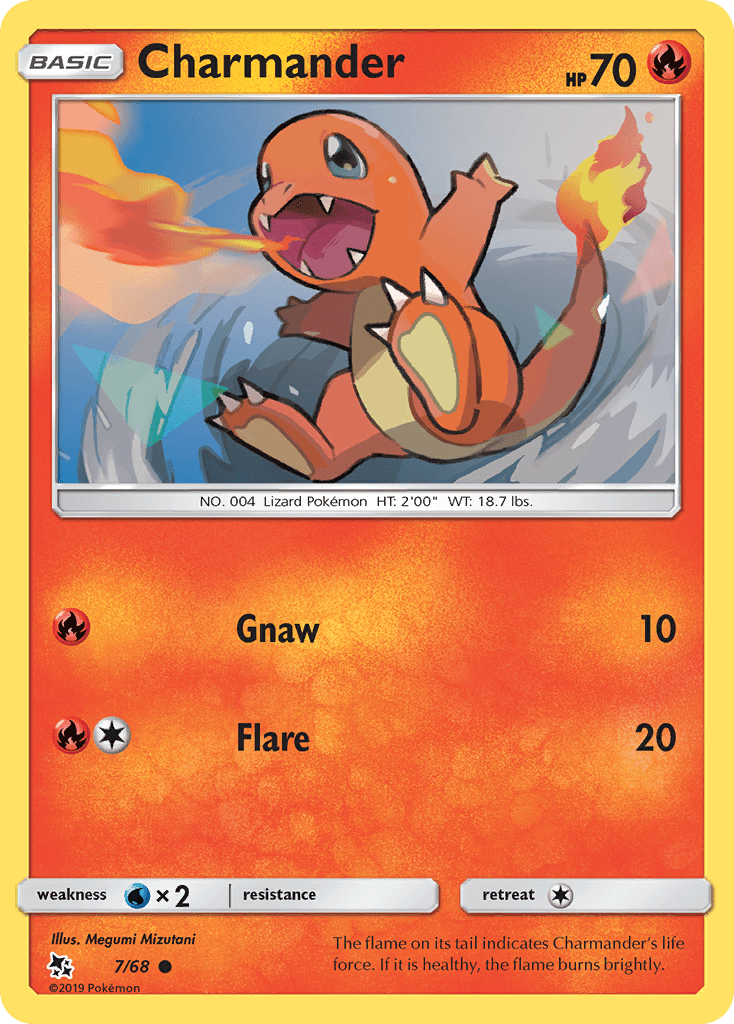 Charmander (7/68) [Sun & Moon: Hidden Fates] Pokemon Single Pokémon  | Multizone: Comics And Games