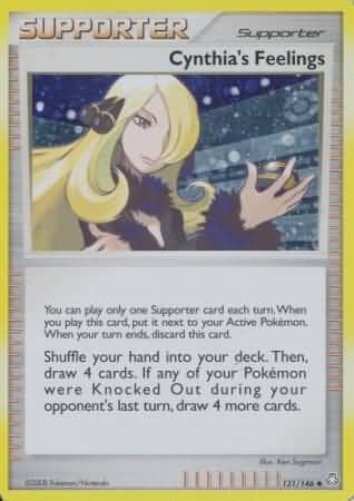 Cynthia's Feelings (131/146) (Cosmos Holofoil) [Diamond & Pearl: Legends Awakened] Pokemon Single Pokémon  | Multizone: Comics And Games