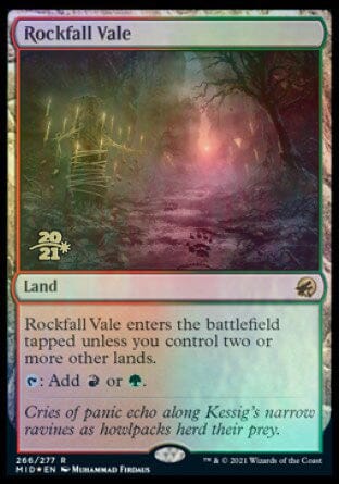 Rockfall Vale [Innistrad: Midnight Hunt Prerelease Promos] MTG Single Magic: The Gathering  | Multizone: Comics And Games