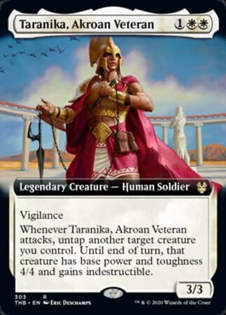 Taranika, Akroan Veteran (Extended Art) [Theros Beyond Death] MTG Single Magic: The Gathering  | Multizone: Comics And Games