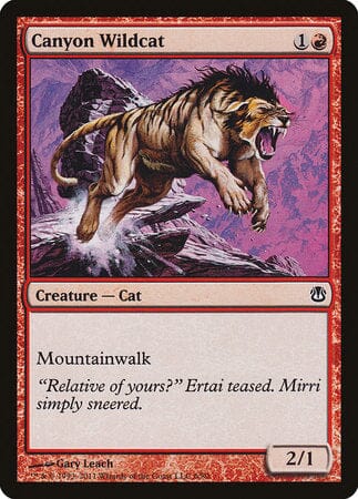 Canyon Wildcat [Duel Decks: Ajani vs. Nicol Bolas] MTG Single Magic: The Gathering  | Multizone: Comics And Games