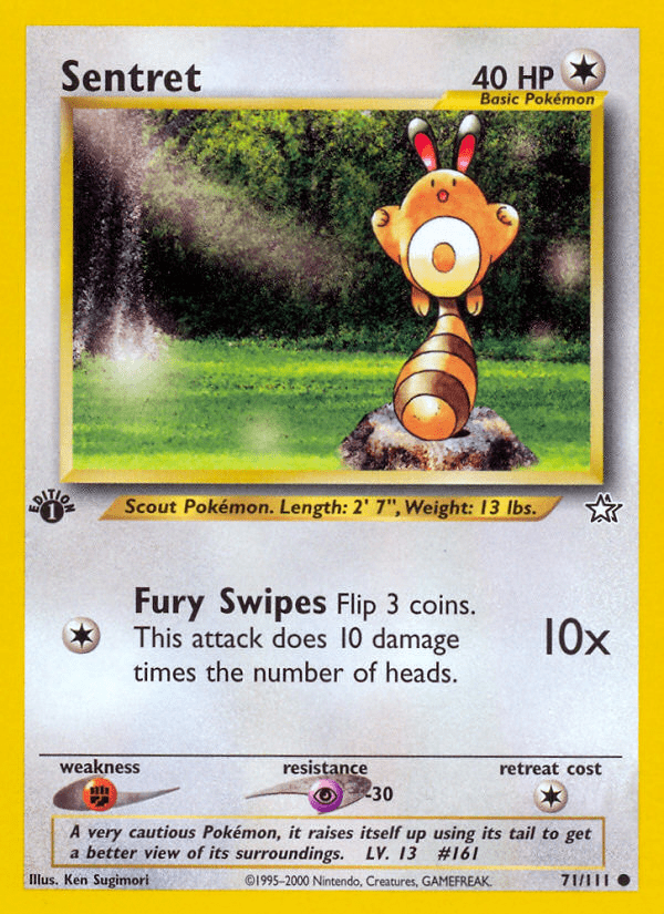 Sentret (71/111) [Neo Genesis 1st Edition] Pokemon Single Pokémon  | Multizone: Comics And Games