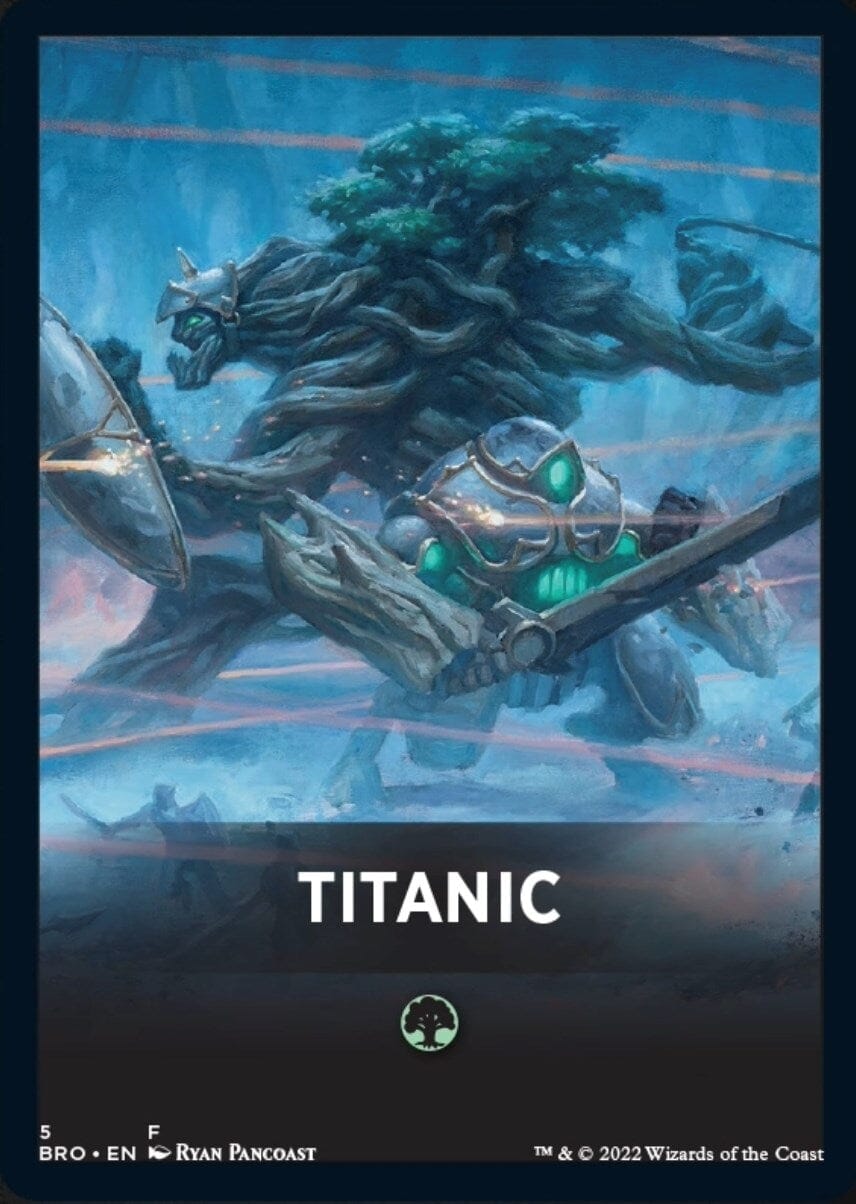 Titanic Theme Card [The Brothers' War Tokens] MTG Single Magic: The Gathering  | Multizone: Comics And Games