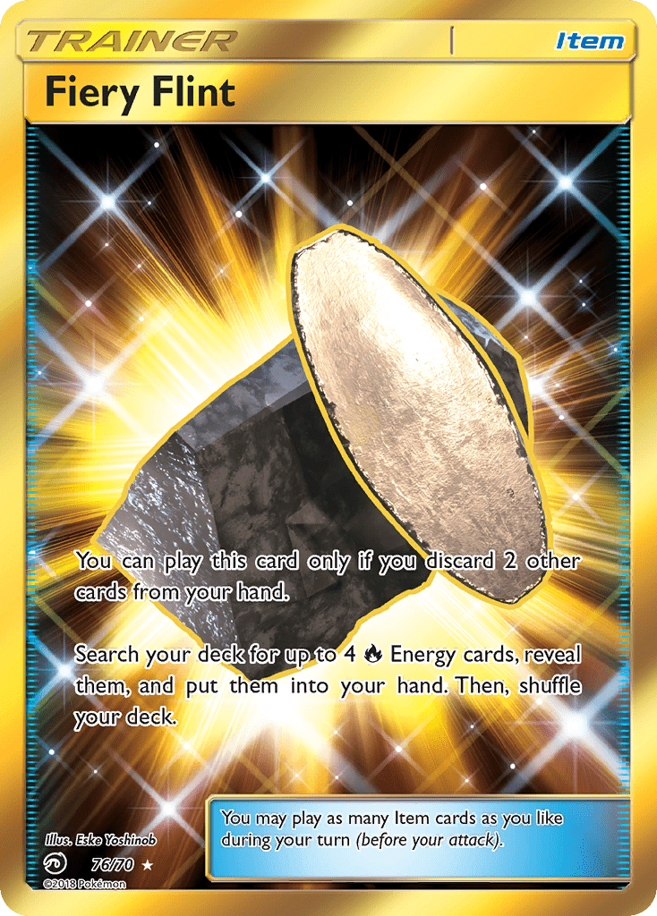 Fiery Flint (76/70) [Sun & Moon: Dragon Majesty] Pokemon Single Pokémon  | Multizone: Comics And Games