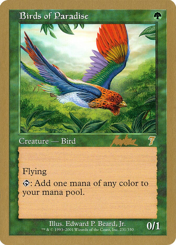Birds of Paradise (Brian Kibler) [World Championship Decks 2002] MTG Single Magic: The Gathering  | Multizone: Comics And Games