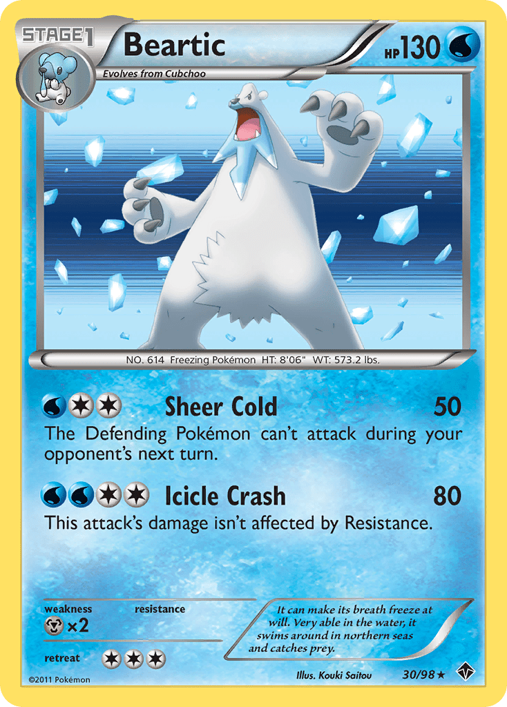 Beartic (30/98) [Black & White: Emerging Powers] Pokemon Single Pokémon  | Multizone: Comics And Games
