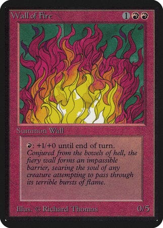 Wall of Fire [Limited Edition Alpha] MTG Single Magic: The Gathering  | Multizone: Comics And Games