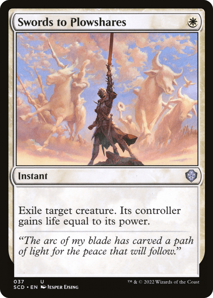 Swords to Plowshares [Starter Commander Decks] MTG Single Magic: The Gathering  | Multizone: Comics And Games