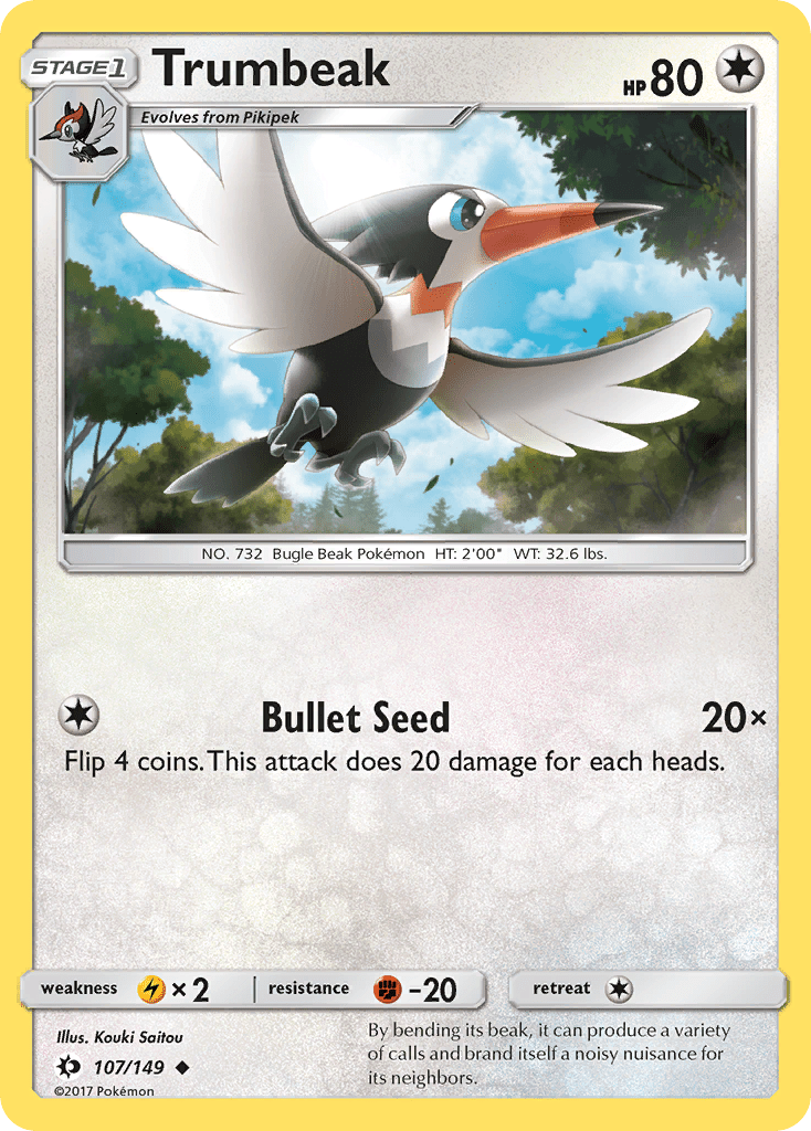 Trumbeak (107/149) [Sun & Moon: Base Set] Pokemon Single Pokémon  | Multizone: Comics And Games