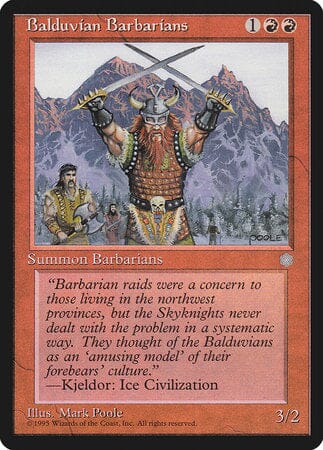 Balduvian Barbarians [Ice Age] MTG Single Magic: The Gathering  | Multizone: Comics And Games