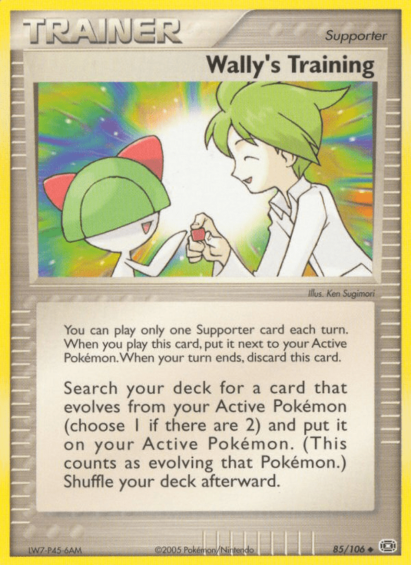 Wally's Training (85/106) [EX: Emerald] Pokemon Single Pokémon  | Multizone: Comics And Games