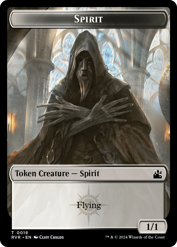Spirit Token (0018) [Ravnica Remastered Tokens] MTG Single Magic: The Gathering  | Multizone: Comics And Games