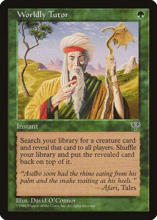 Worldly Tutor [Mirage] MTG Single Magic: The Gathering  | Multizone: Comics And Games