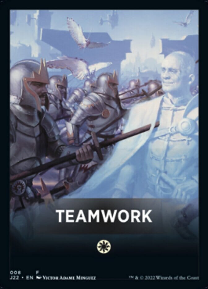 Teamwork Theme Card [Jumpstart 2022 Front Cards] MTG Single Magic: The Gathering  | Multizone: Comics And Games