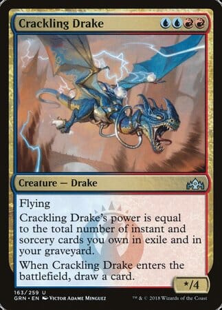 Crackling Drake [Guilds of Ravnica] MTG Single Magic: The Gathering  | Multizone: Comics And Games