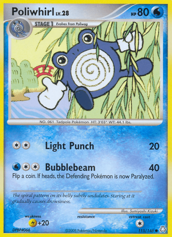 Poliwhirl (115/146) [Diamond & Pearl: Legends Awakened] Pokemon Single Pokémon  | Multizone: Comics And Games